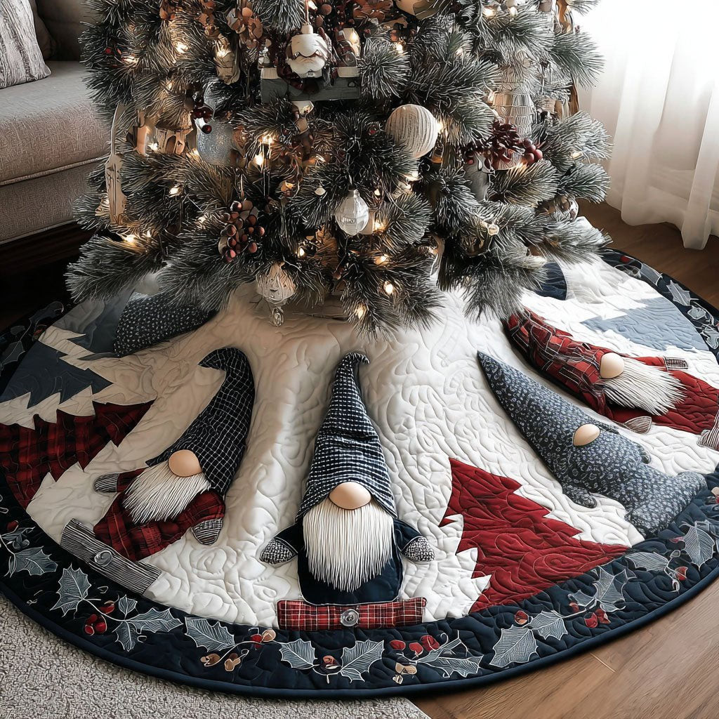 Gnome Cheerland Christmas Tree Skirt - Made to Order TREEK101