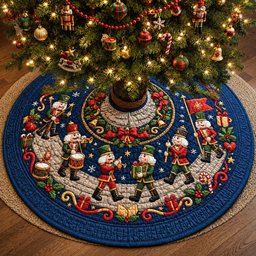 Nutcracker Holiday Parade Christmas Tree Skirt - Made to Order TREEK101