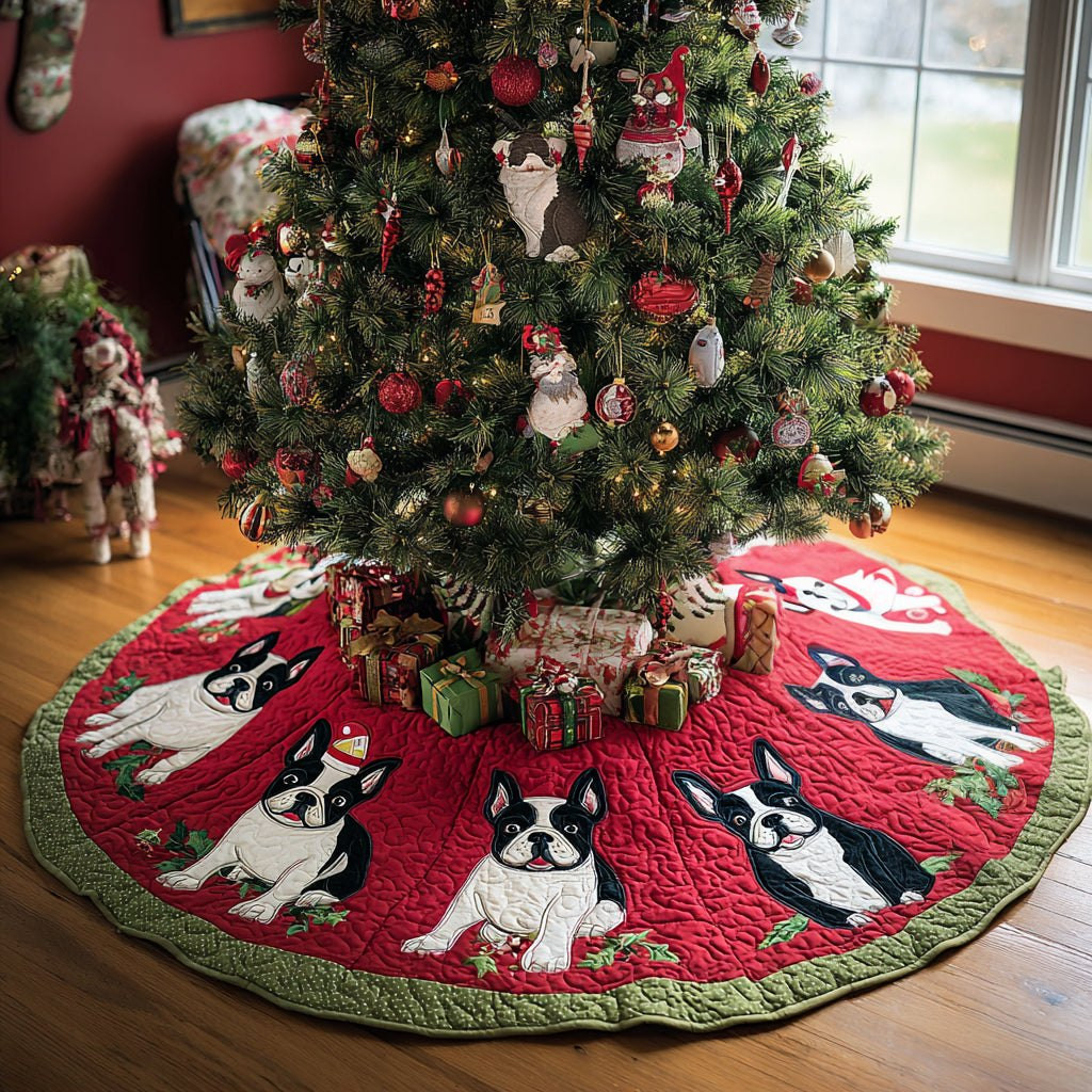 Holly Paw Wonderland Christmas Tree Skirt - Made to Order TREEK101
