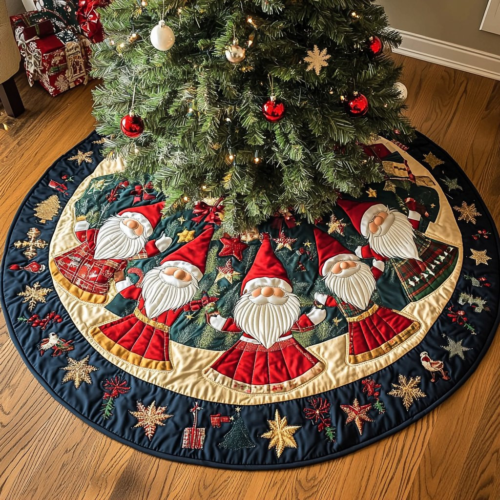 Frosty Fir Magic Christmas Tree Skirt - Made to Order TREEK101