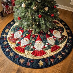 Frosty Fir Magic Christmas Tree Skirt - Made to Order TREEK101