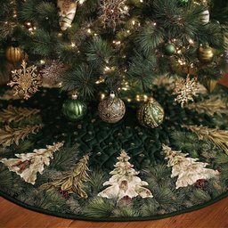 Holiday Warmth Christmas Tree Skirt - Made to Order TREEK101