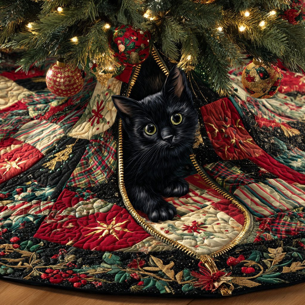 Holiday Zipped Nook Christmas Tree Skirt - Made to Order TREEK101