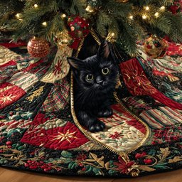 Holiday Zipped Nook Christmas Tree Skirt - Made to Order TREEK101