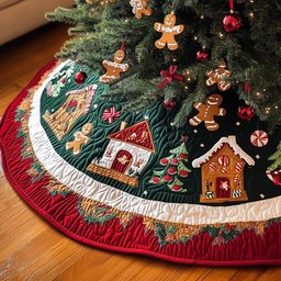 Ginger Joy Christmas Tree Skirt - Made to Order TREEK101
