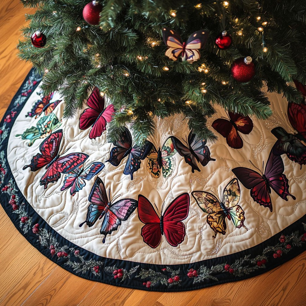 Garden of Flight Christmas Tree Skirt - Made to Order TREEK101