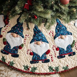 Gnome Merry Moments Christmas Tree Skirt - Made to Order TREEK101