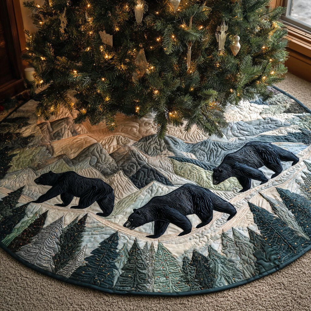 Forest March Christmas Tree Skirt - Made to Order TREEK101