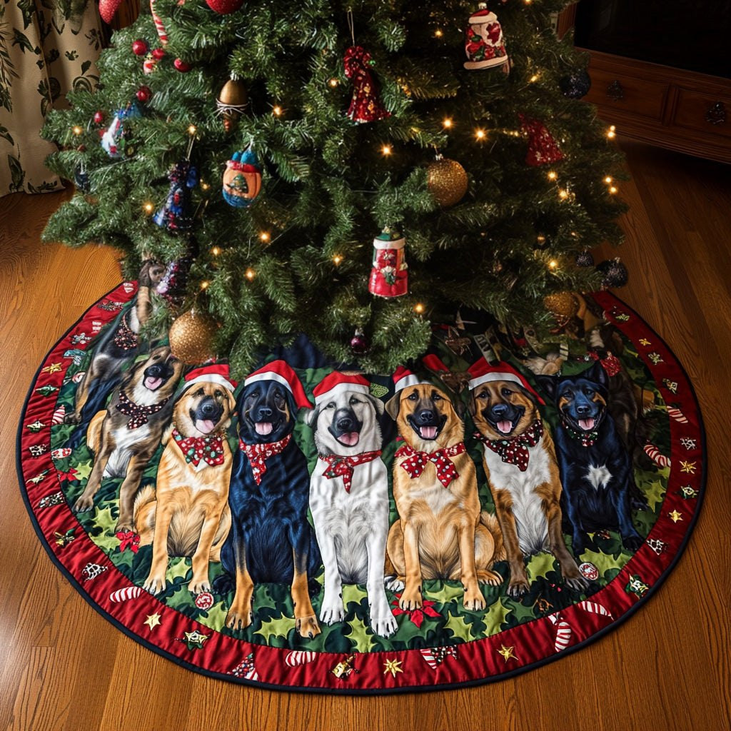Holiday Shepherd Dreams Christmas Tree Skirt - Made to Order TREEK101