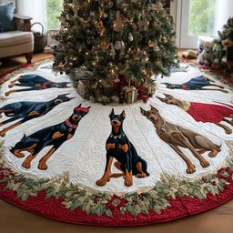 Frosty Sentinel Christmas Tree Skirt - Made to Order TREEK101