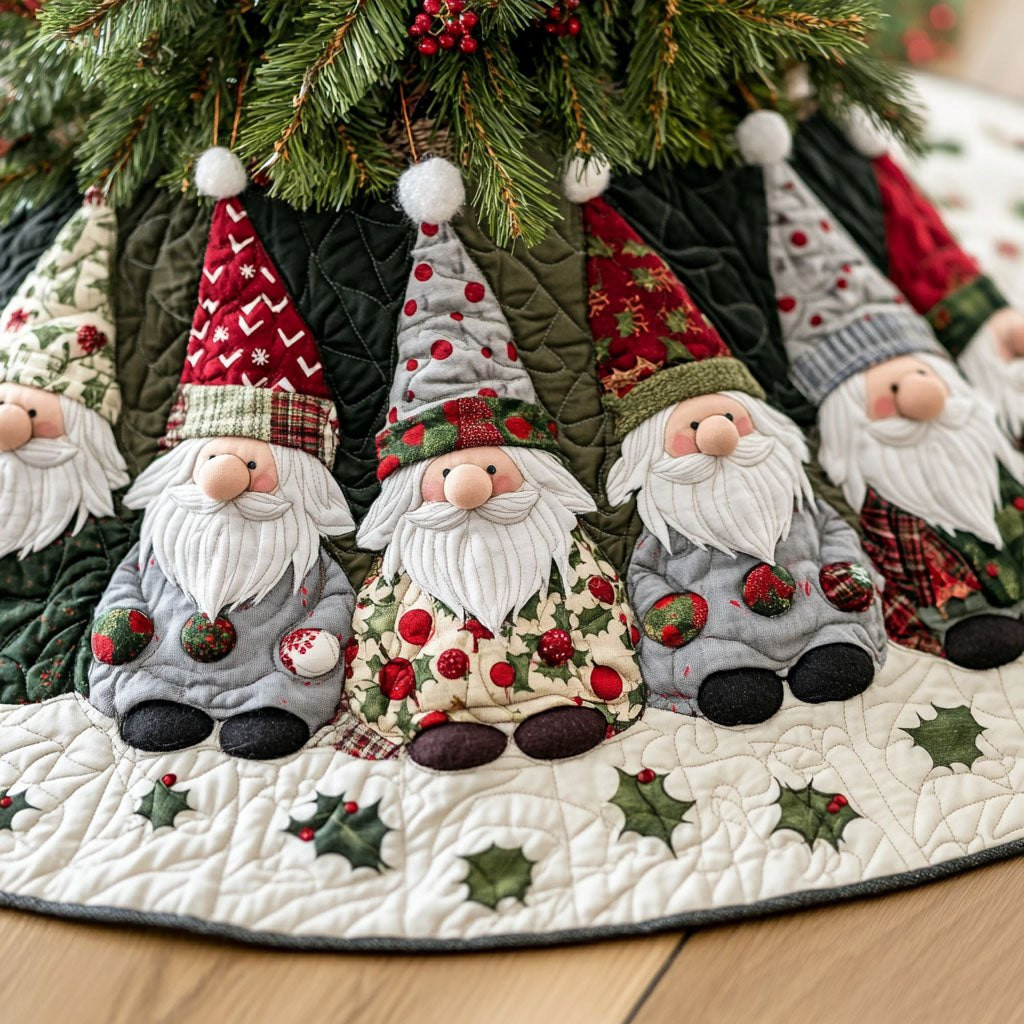 Gnomes Christmas Tree Skirt - Made to Order TREEK101