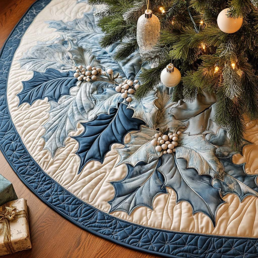 Icy Glow Christmas Tree Skirt - Made to Order TREEK101