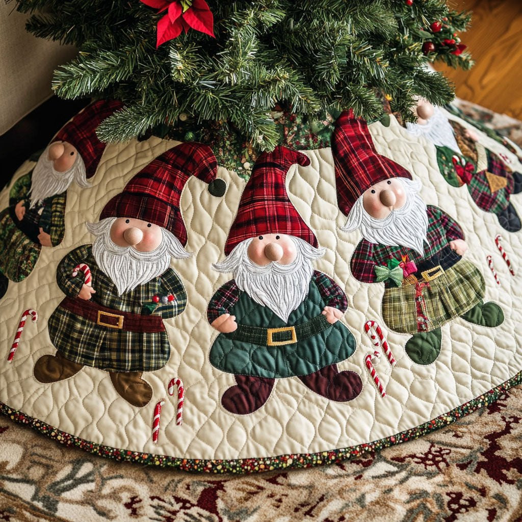 Gnome Noel Charm Christmas Tree Skirt - Made to Order TREEK101