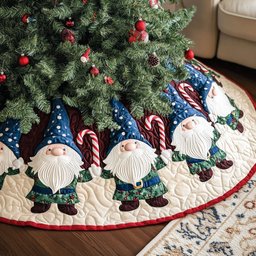 Holiday Whimsy Christmas Tree Skirt - Made to Order TREEK101