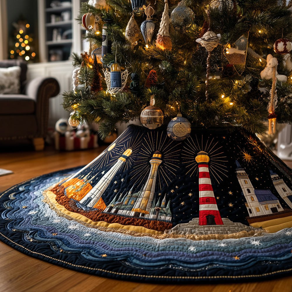 Harbor Light Christmas Tree Skirt - Made to Order TREEK101