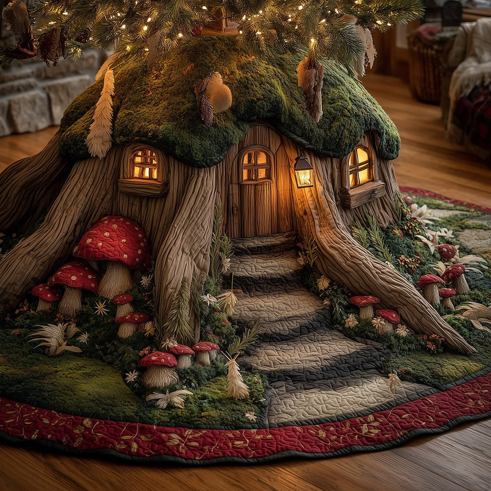 Firfolk Cozy Home Christmas Tree Skirt - Made to Order TREEK101