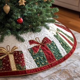 Cozy Cabin Comfort Christmas Tree Skirt - Made to Order TREEK101