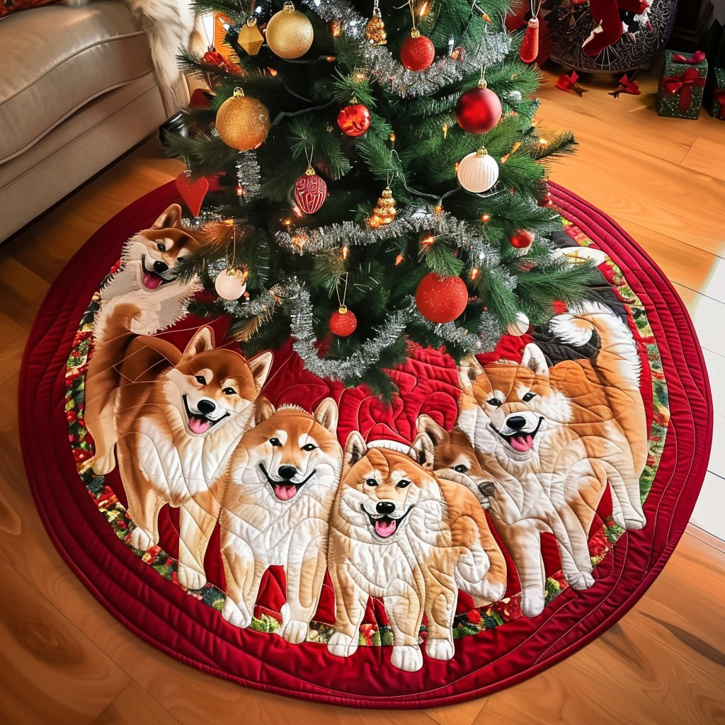 Akita Christmas Cheer Christmas Tree Skirt - Made to Order TREEK101