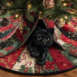 Cozy Patch Haven Christmas Tree Skirt - Made to Order TREEK101