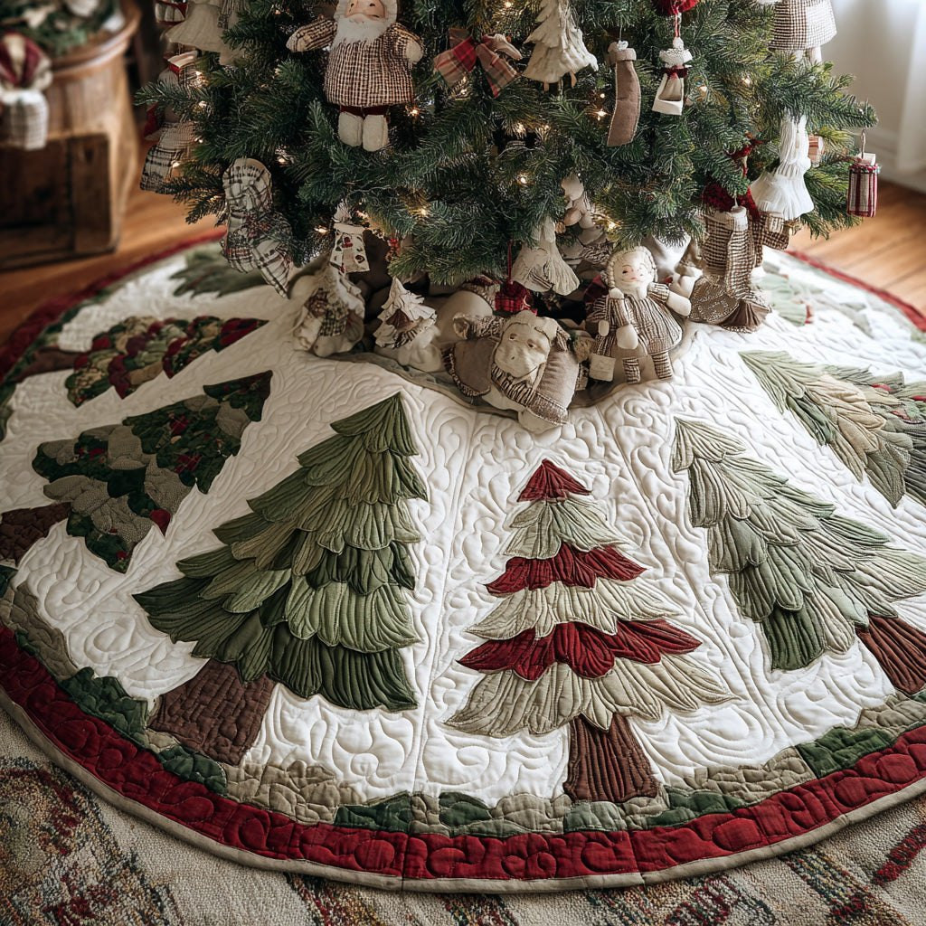 Cozy Pines Christmas Tree Skirt - Made to Order TREEK101