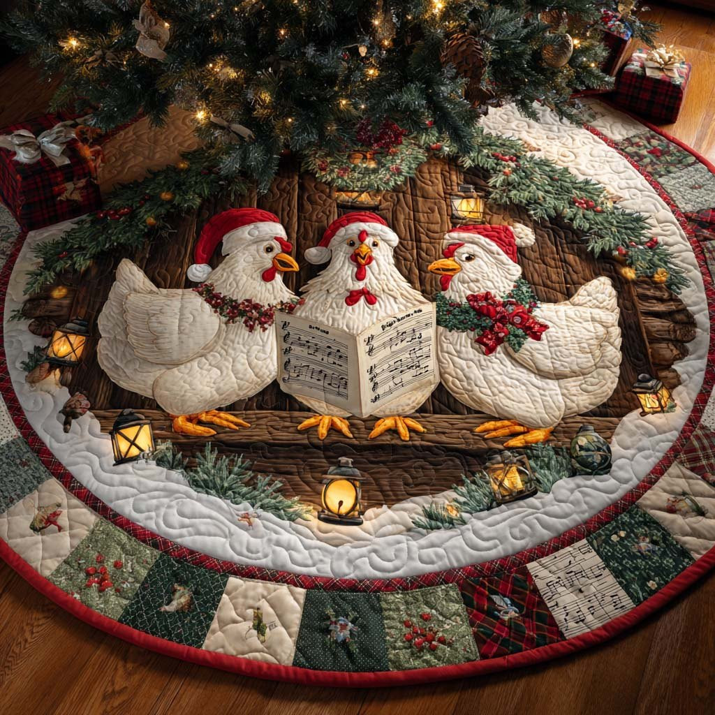 Farmhouse Christmas Gathering Christmas Tree Skirt - Made to Order TREEK101