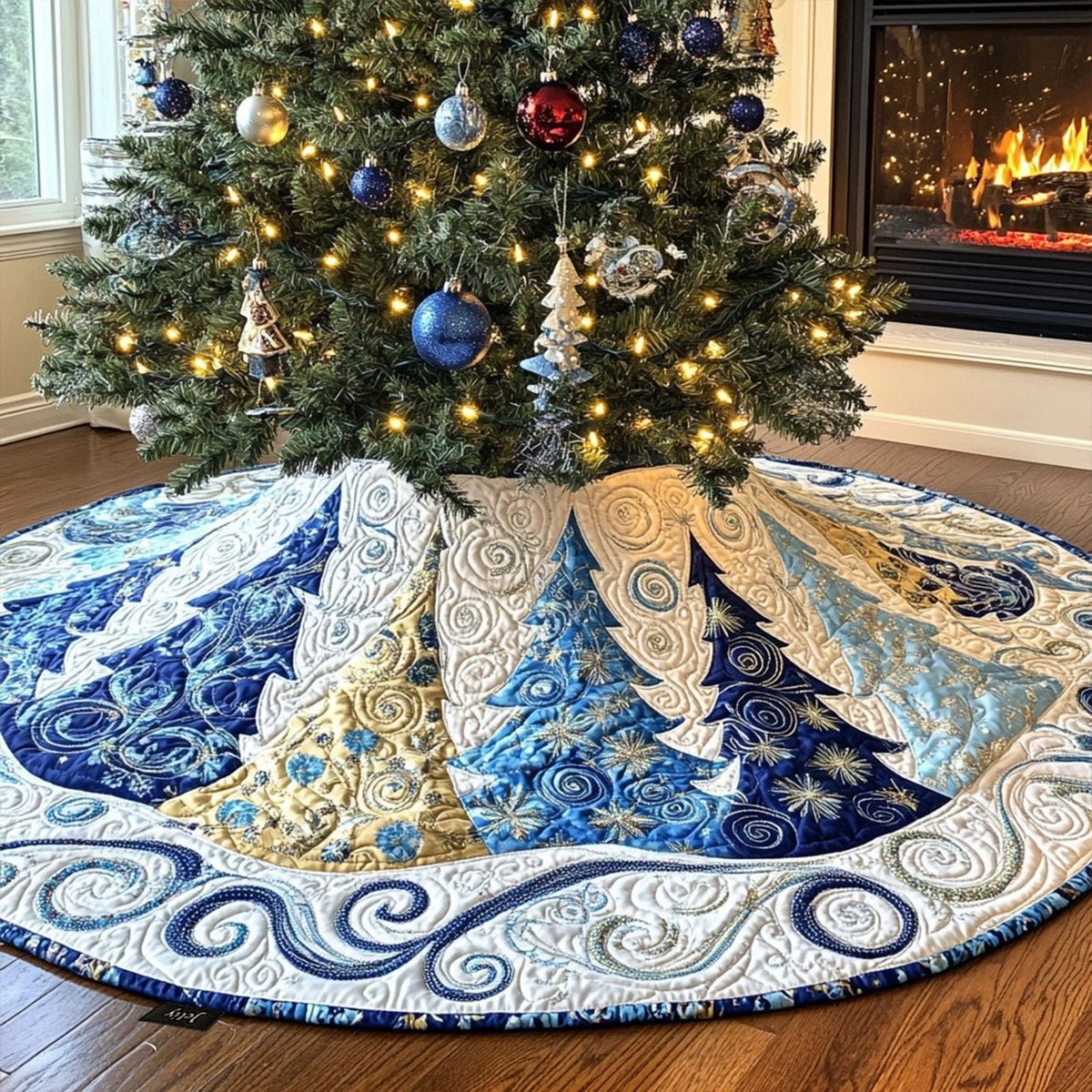 Evergreen Dreams Christmas Tree Skirt - Made to Order TREEK101