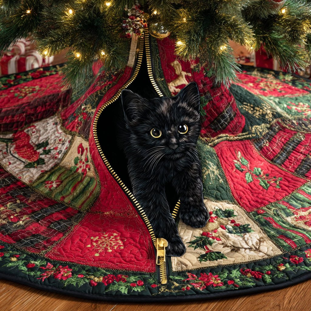Christmas Snug Cave Christmas Tree Skirt - Made to Order TREEK101