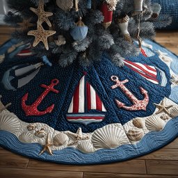 Deep Sea December Christmas Tree Skirt - Made to Order TREEK101