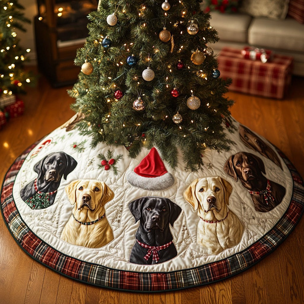 Christmas Pup Love Christmas Tree Skirt - Made to Order TREEK101