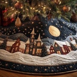 Brightest Time Christmas Tree Skirt - Made to Order TREEK101