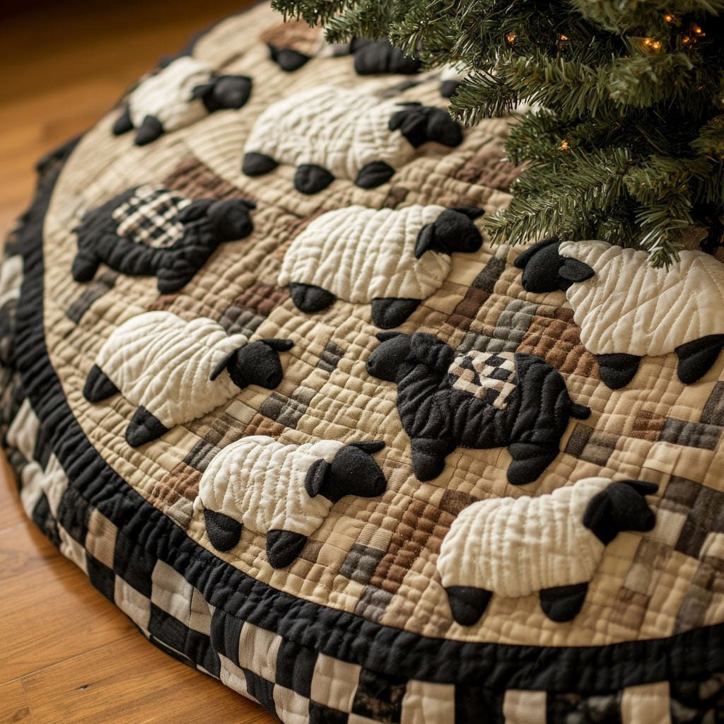 Baa in the Breeze Christmas Tree Skirt - Made to Order TREEK101