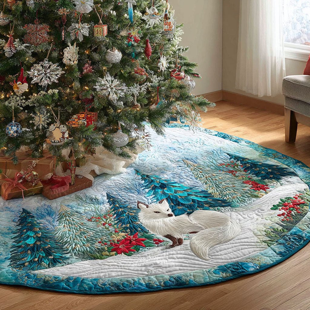 Arctic Foxwood Christmas Tree Skirt - Made to Order TREEK101