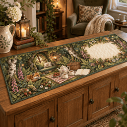 Woodland Tea Picnic Quiet Corner Table Runner TABLE928