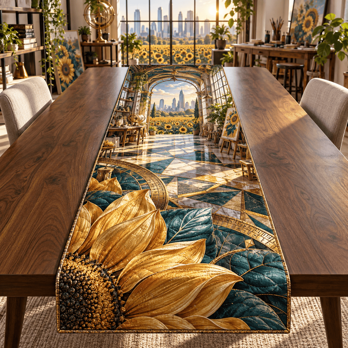 Sunflower Maker Atelier Table Runner TABLE928