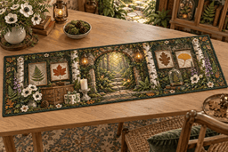 Pressed Leaves Collector Birthday Table Runner TABLE928