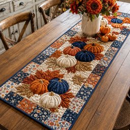 Autumn Pumpkin Table Runner - Made to Order TABLE928