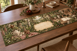 Woodland Tea Picnic Hobby Studio Table Runner TABLE928