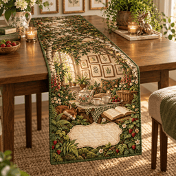Woodland Tea Picnic Apartment Gallery Table Runner TABLE928