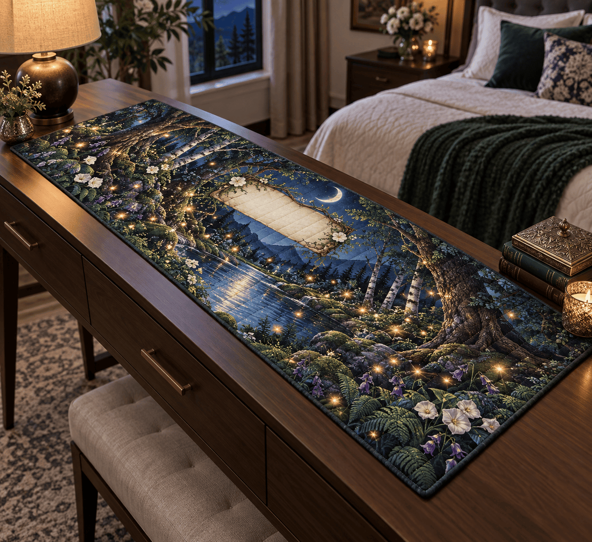 Firefly Clearing Bedroom Statement Table Runner TABLE928
