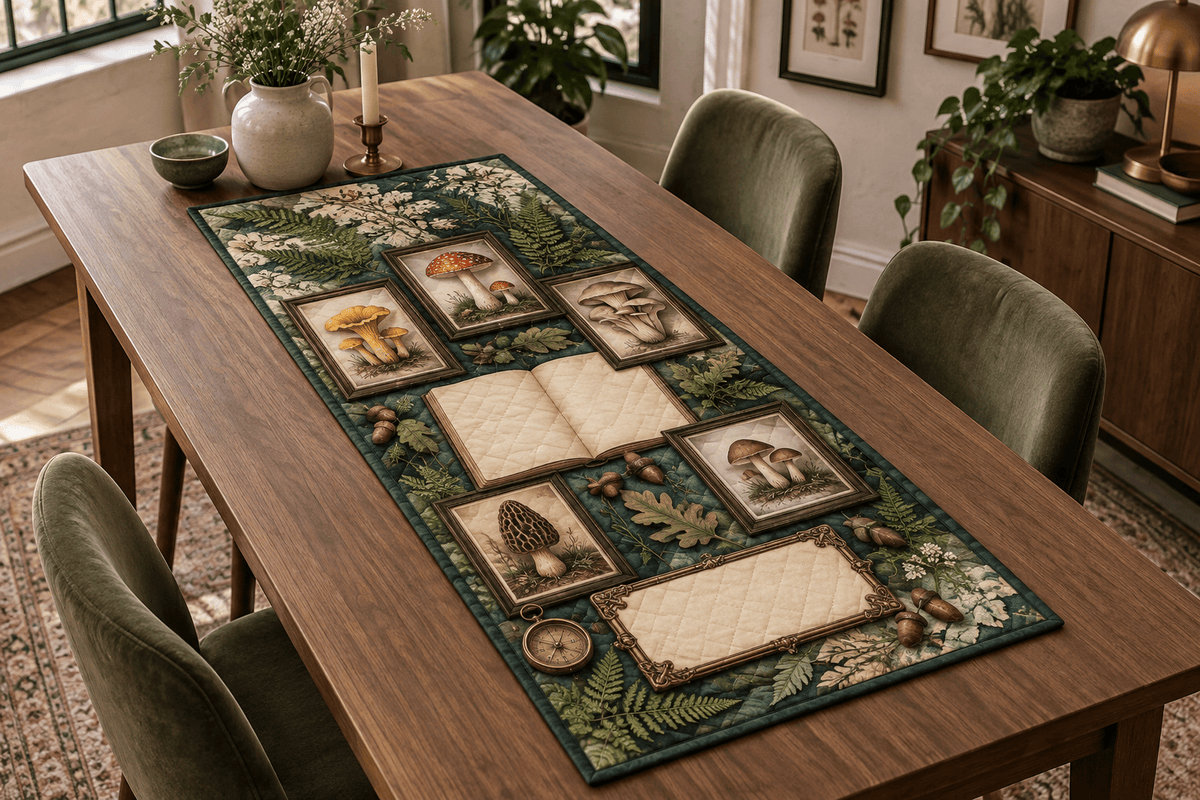 Mushroom Gallery Table Runner TABLE928