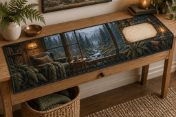 Rainy Forest Quiet Corner Table Runner TABLE928