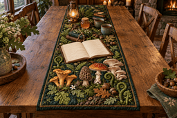 Mushroom Journal Host Gift Table Runner TABLE928