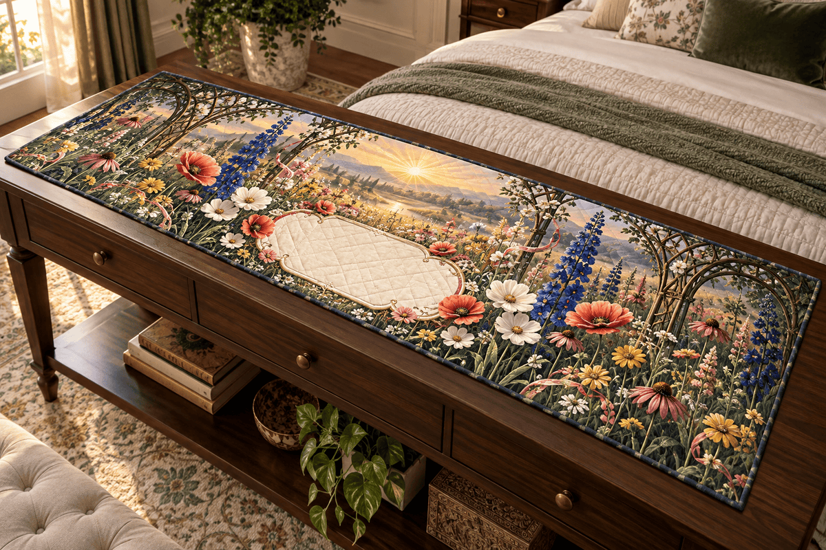 Wildflower Bedroom Statement Table Runner TABLE928