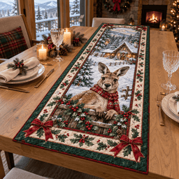 Kangaroo Christmas Quilted Table Runner TABLE928