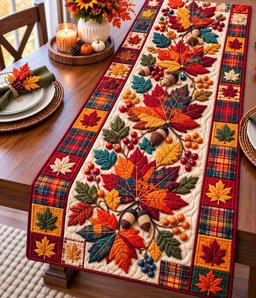 Autum Maple Leaf Table Runner - Made to Order TABLE928