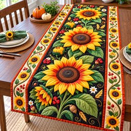 Sunflower Meadow Magic Table Runner - Made to Order TABLE928