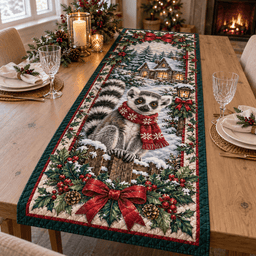Lemur Christmas Quilted Table Runner TABLE928