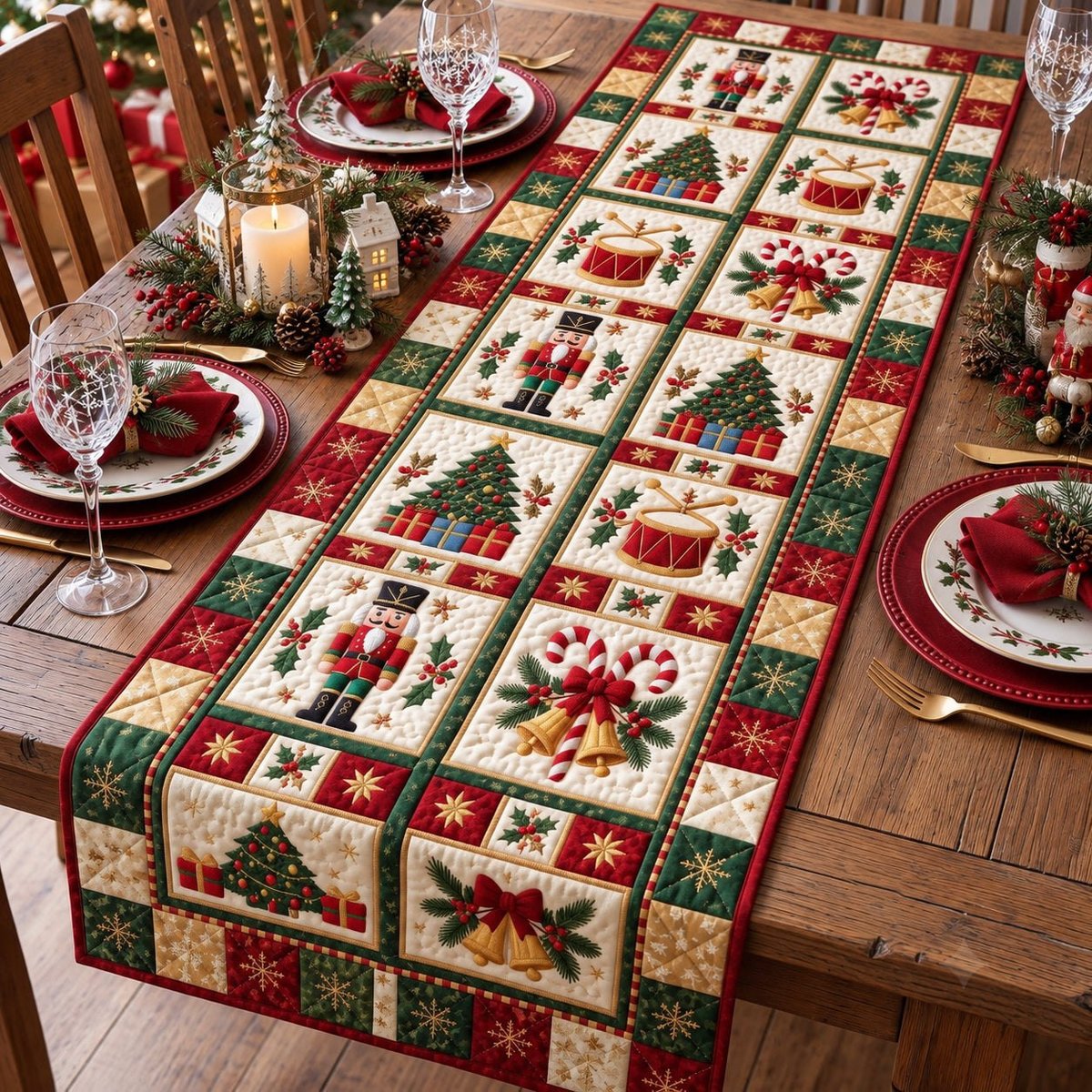 Classic Holiday Parade Table Runner - Made to Order TABLE928