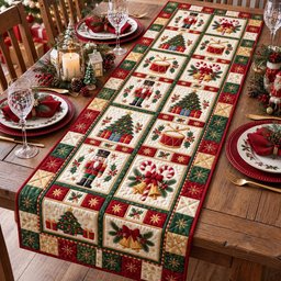 Classic Holiday Parade Table Runner - Made to Order TABLE928
