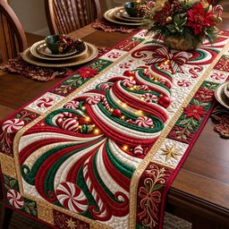 Candy Swirl Tree Table Runner - Made to Order TABLE928